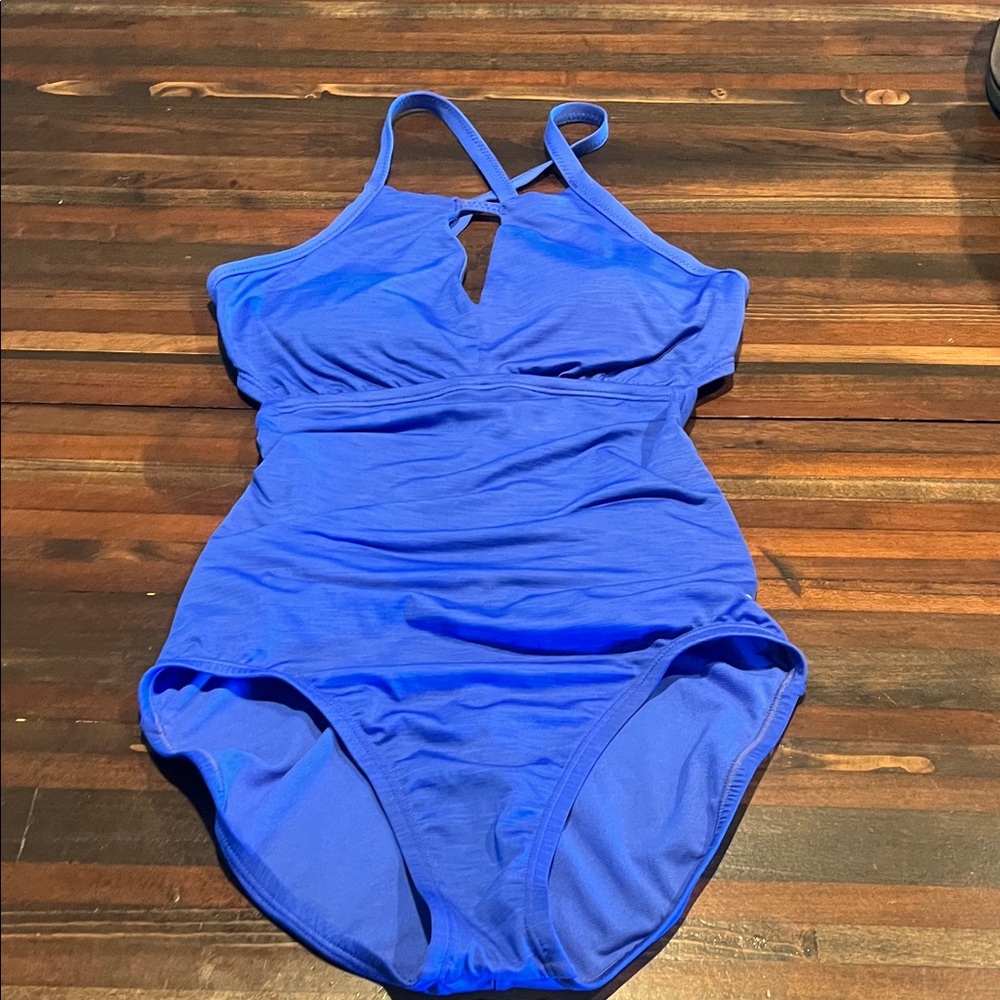 Nike Blue One-Piece Swimsuit